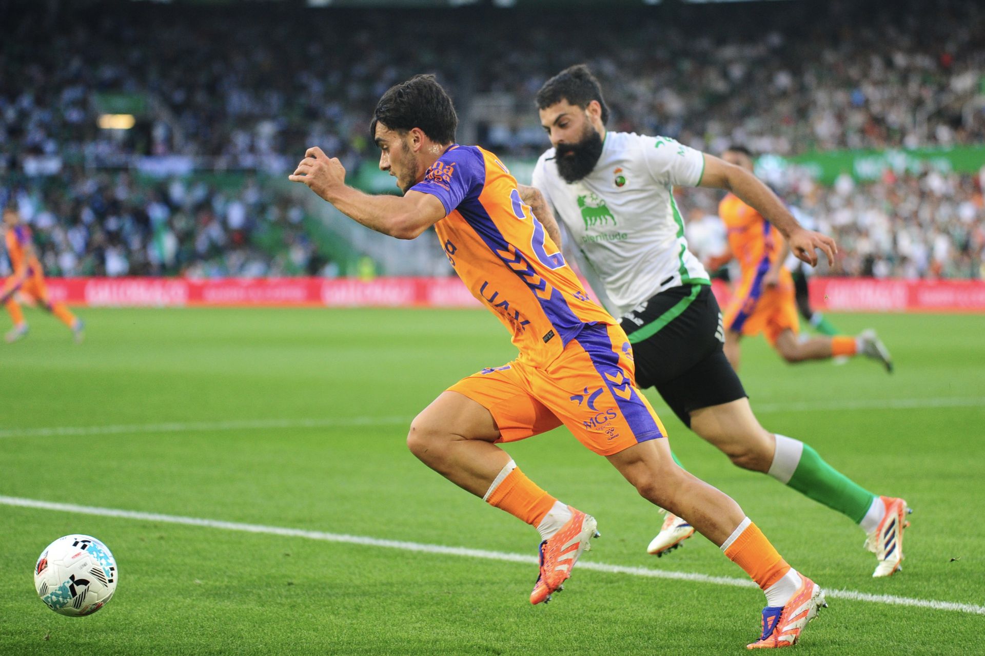 El Racing- Málaga, en imágenes