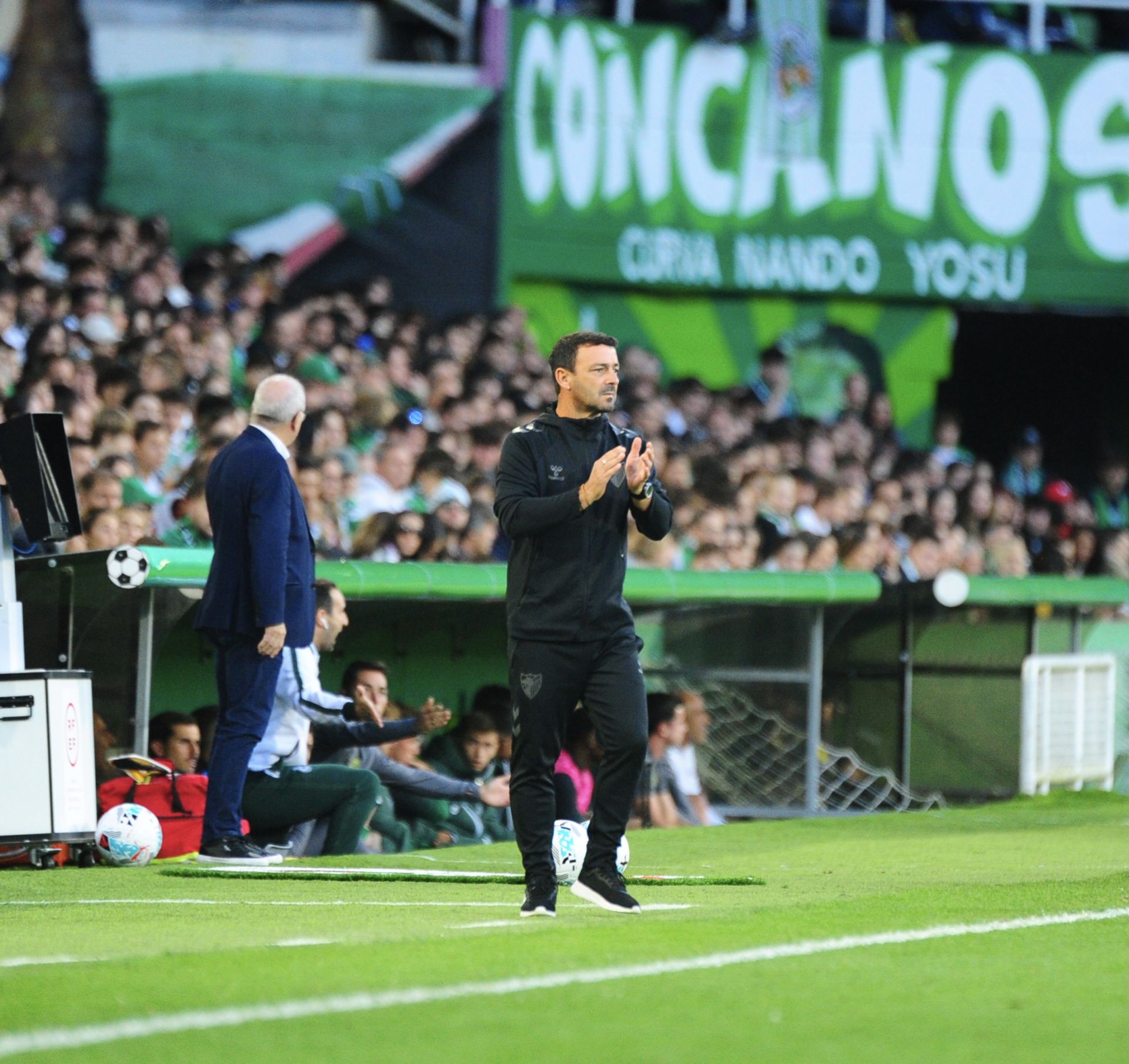 El Racing- Málaga, en imágenes