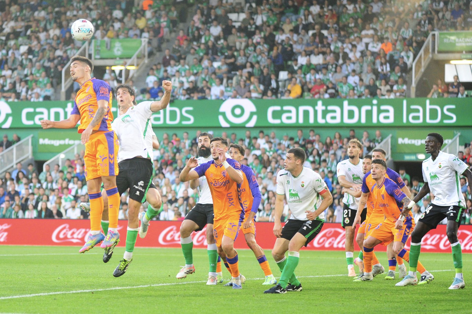 El Racing- Málaga, en imágenes