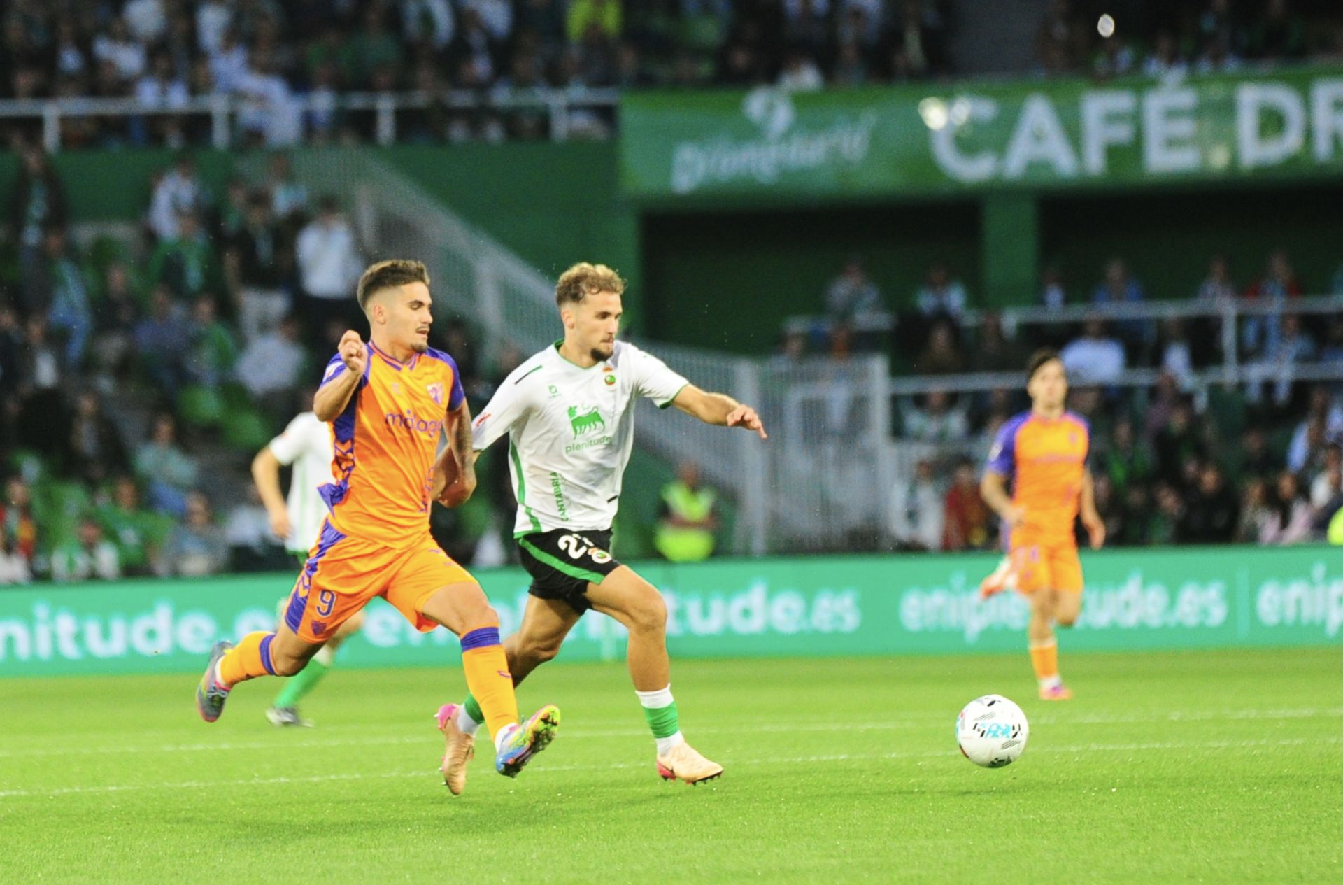 El Racing- Málaga, en imágenes