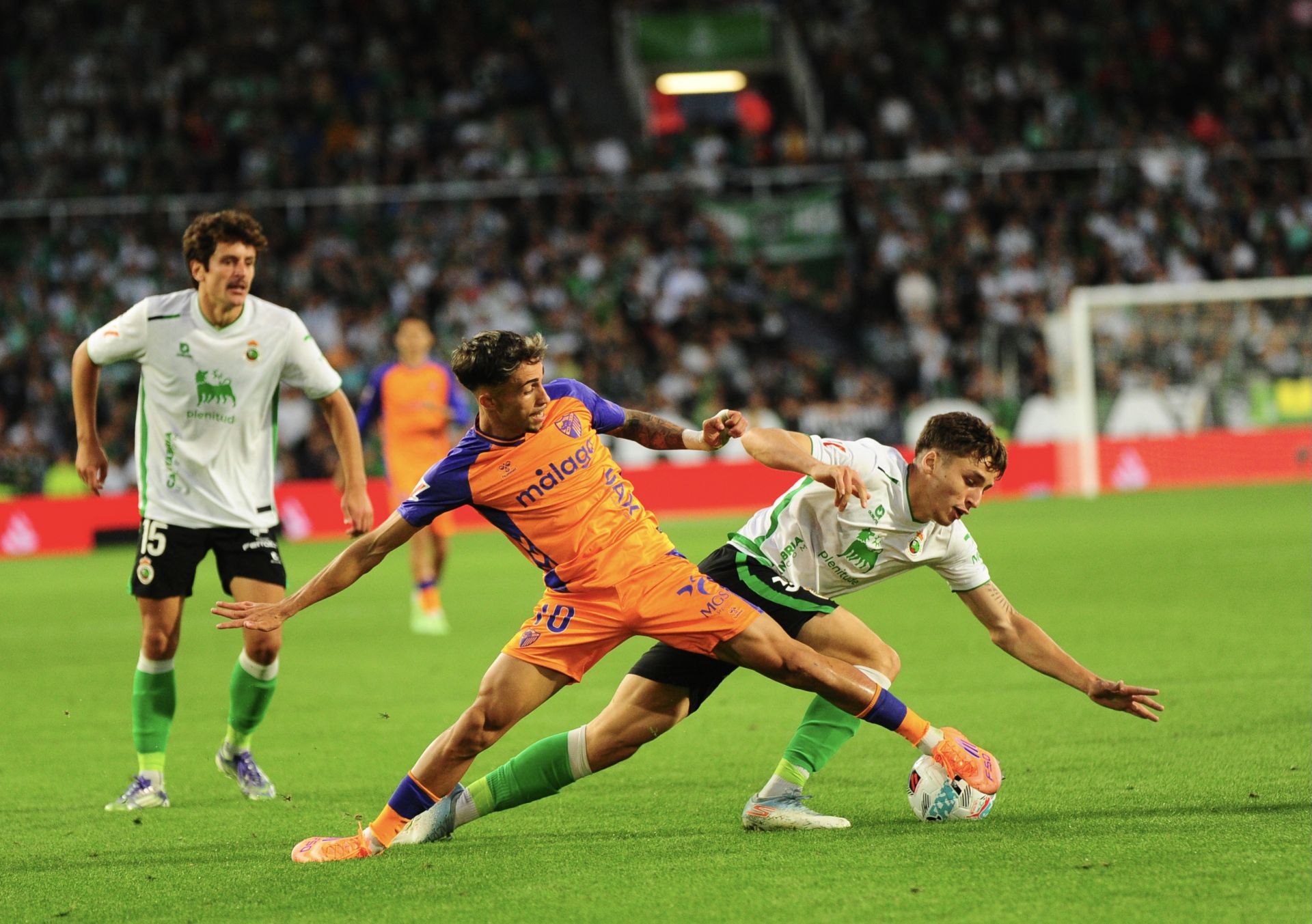 El Racing- Málaga, en imágenes