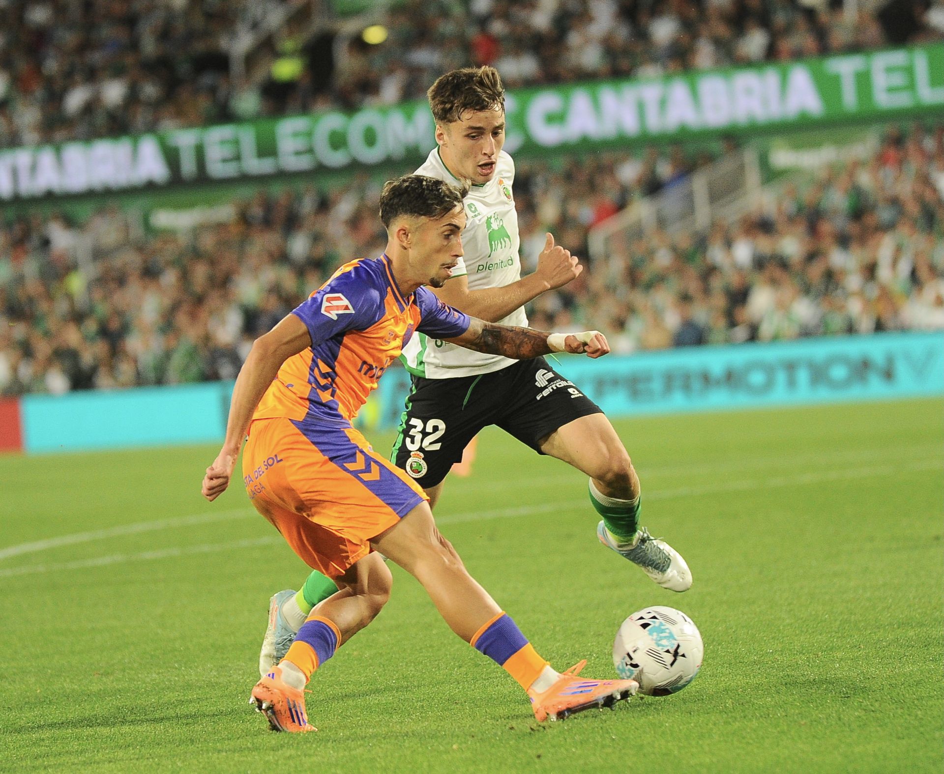 El Racing- Málaga, en imágenes