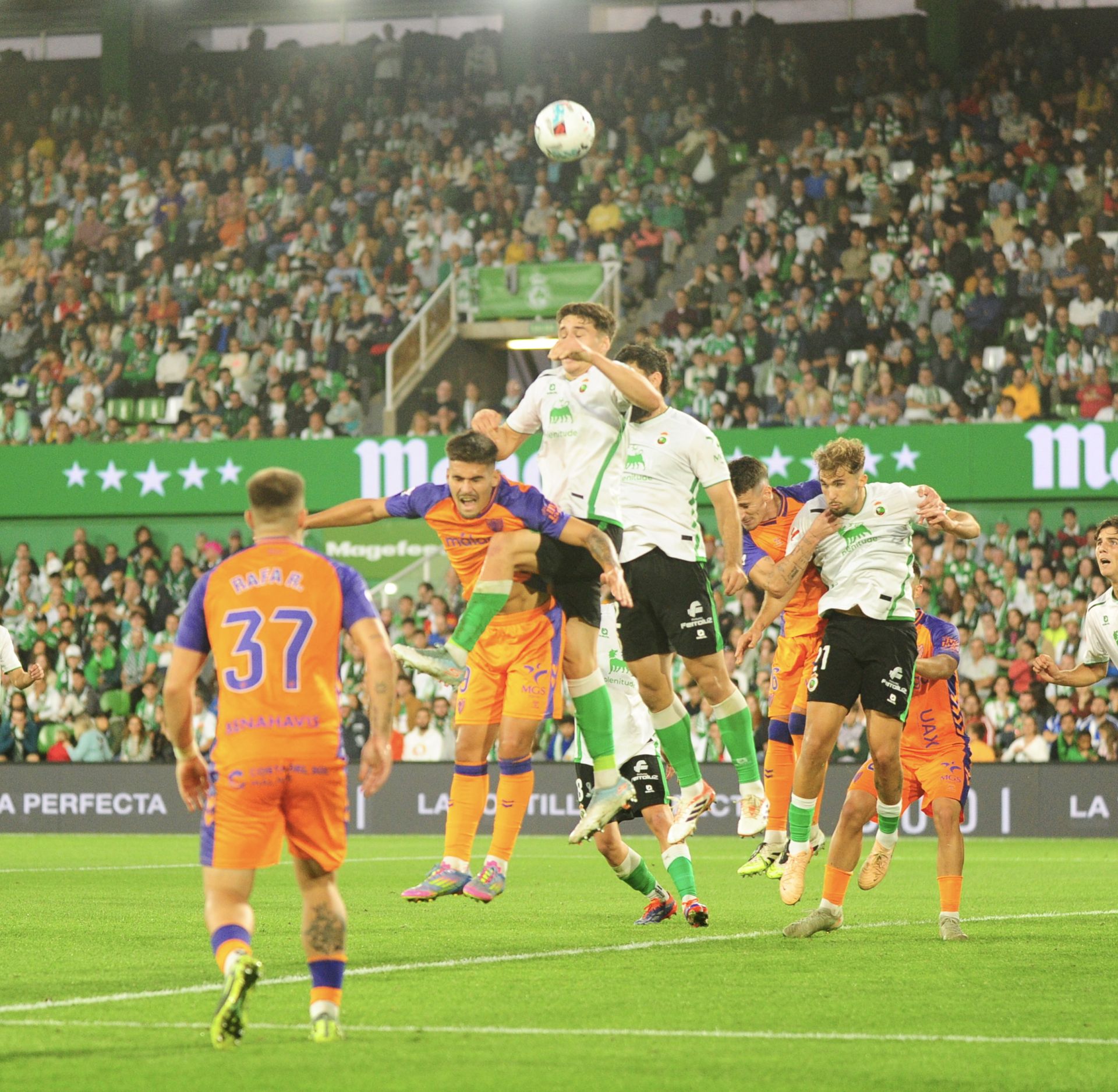 El Racing- Málaga, en imágenes