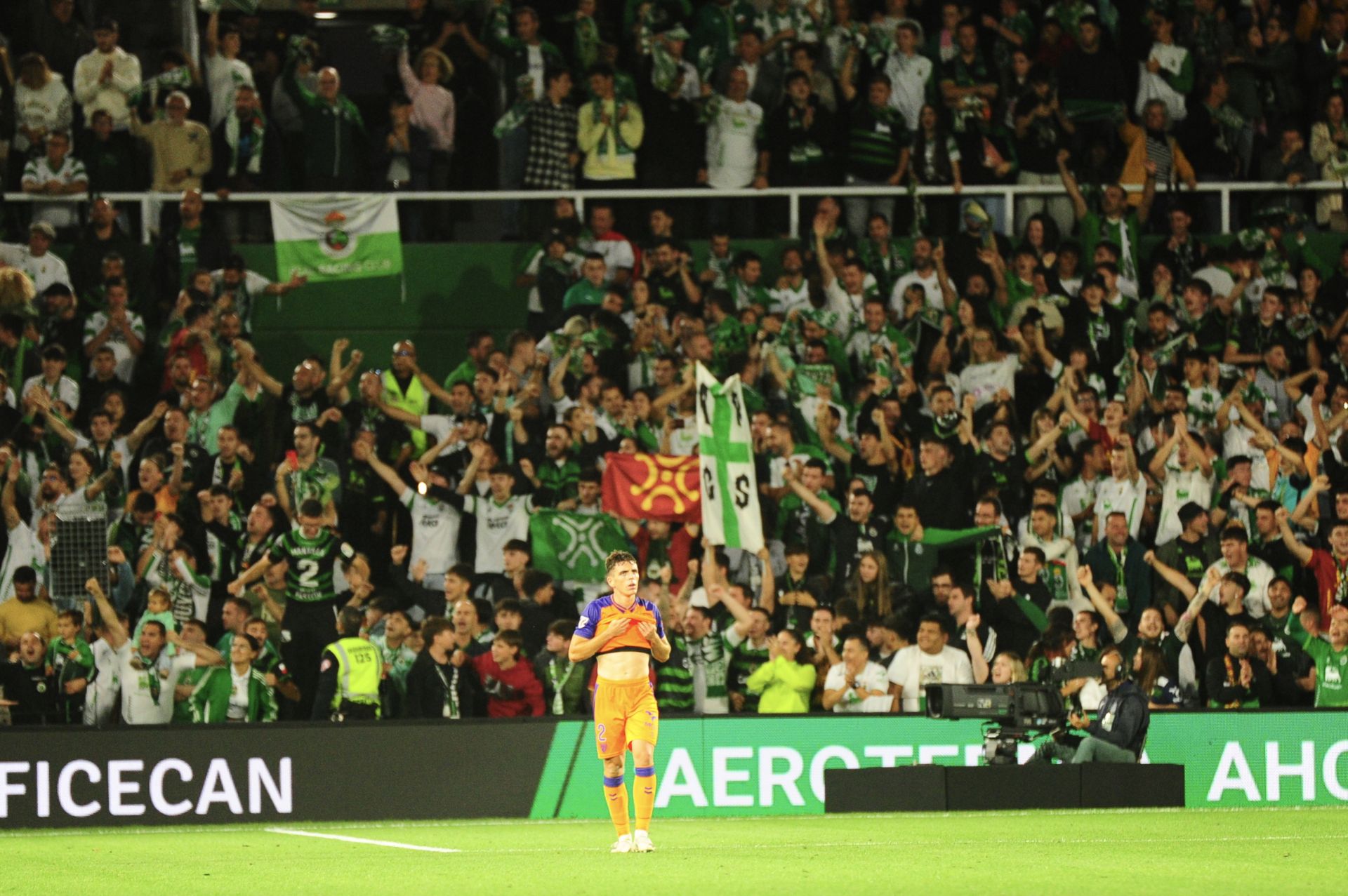 El Racing- Málaga, en imágenes