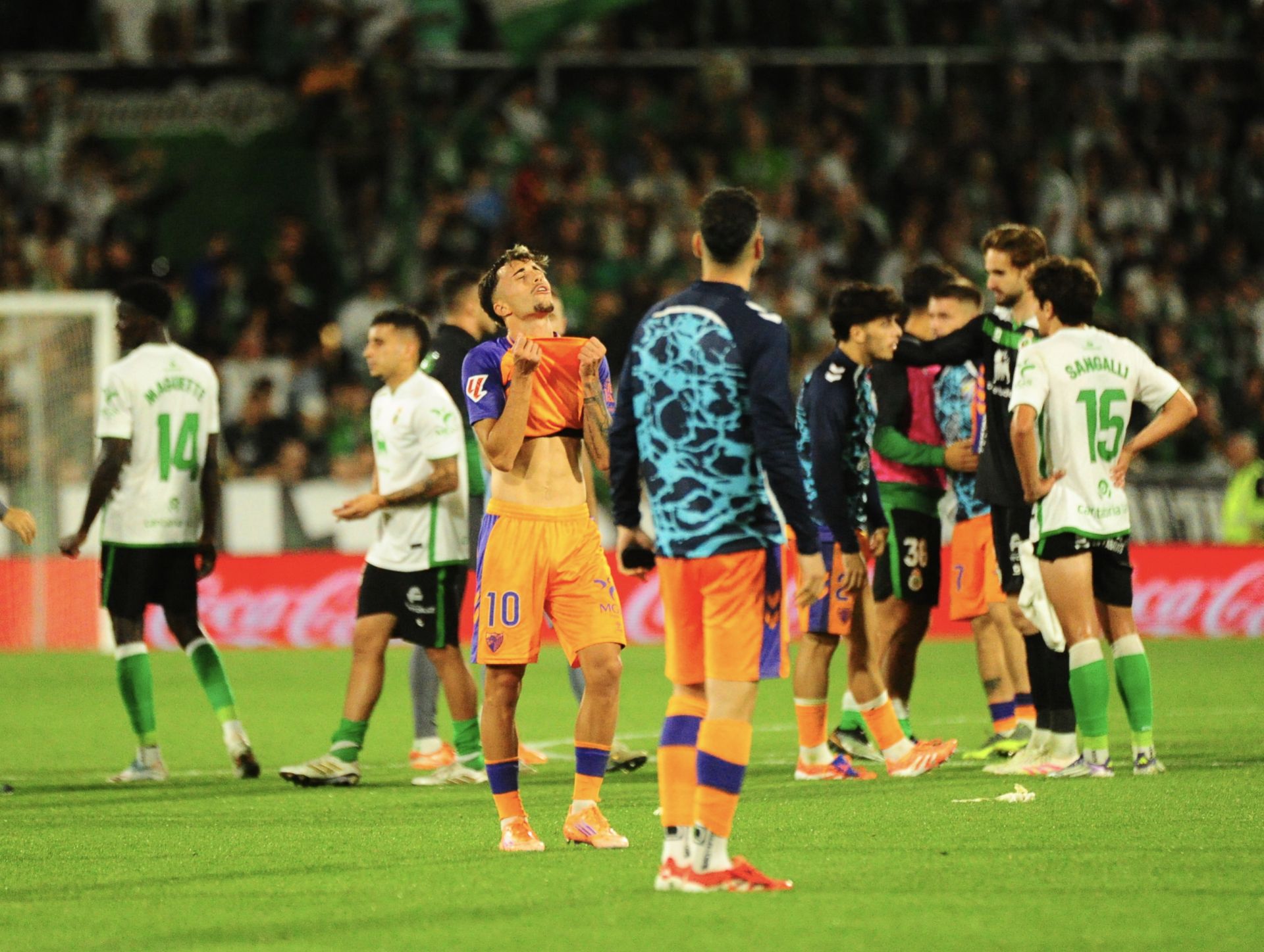 El Racing- Málaga, en imágenes