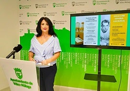 La edil de Cultura, Alicia Ramírez, en la presentación de la programación.