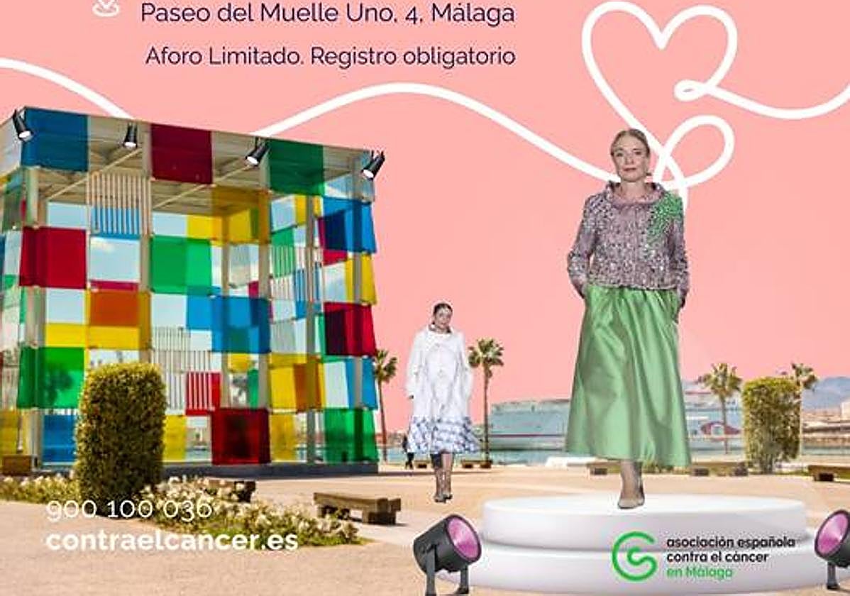 Una veintena de pacientes malagueñas, modelos por un día en la Pasarela contra el cáncer de mama