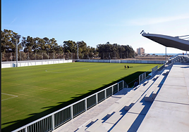 El campo principal de La Academia, el día de su inauguración.