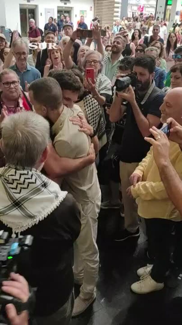 Los malagueños de la flotilla a Gaza vuelven a casa y denuncian las «torturas» de Israel