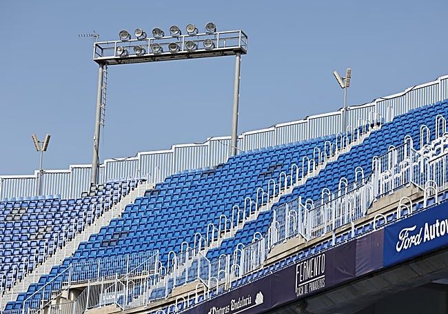 Panorámica de la zona con la sillería ya cambiada, este miécoles.
