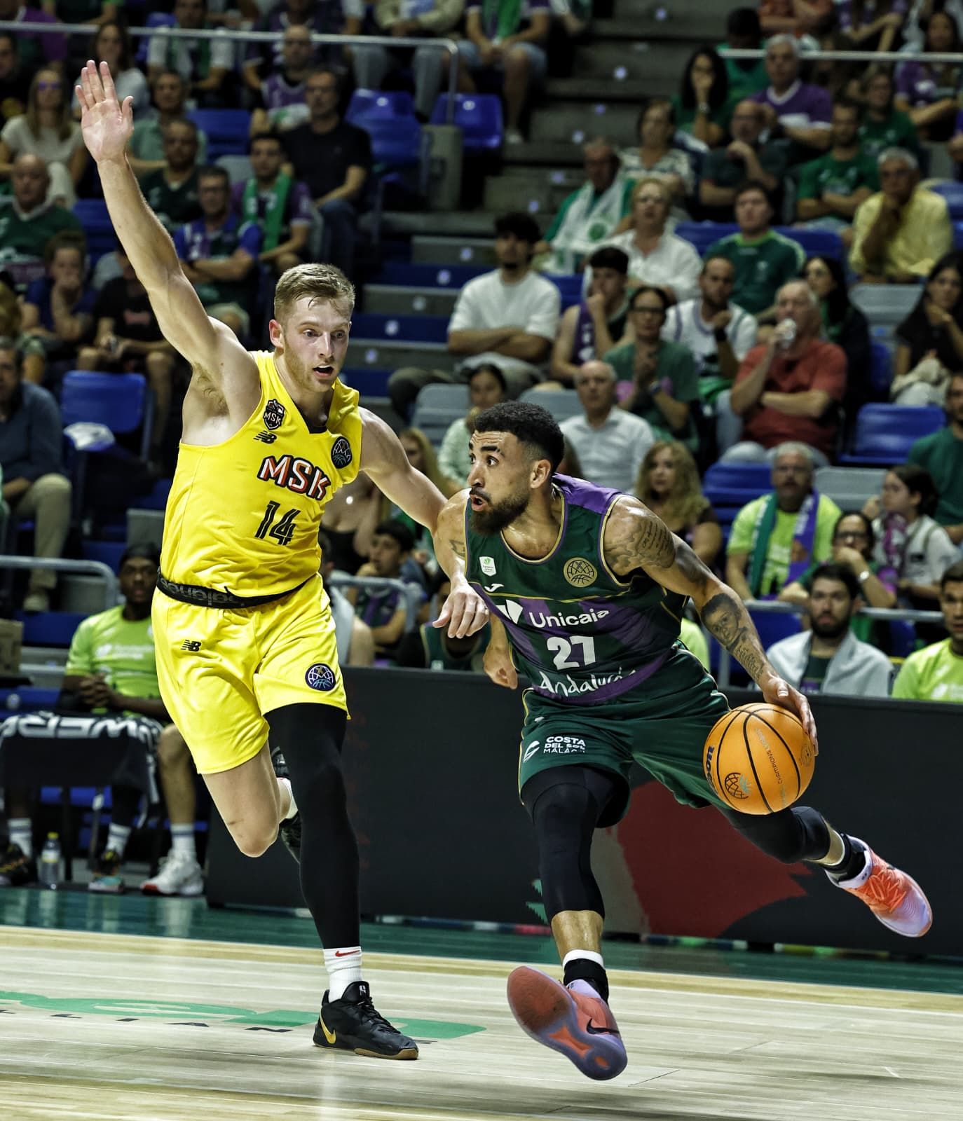 El Unicaja-Mersin de BCL, en imágenes