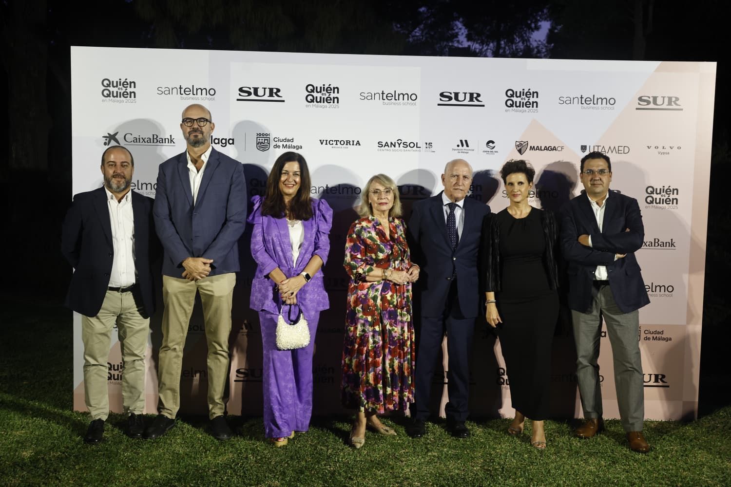 Francisco Jurado, José Ortega, Verónica Ramírez, Mercedes González, Miguel García, Dolores Cazorla y Santiago Lucas. 