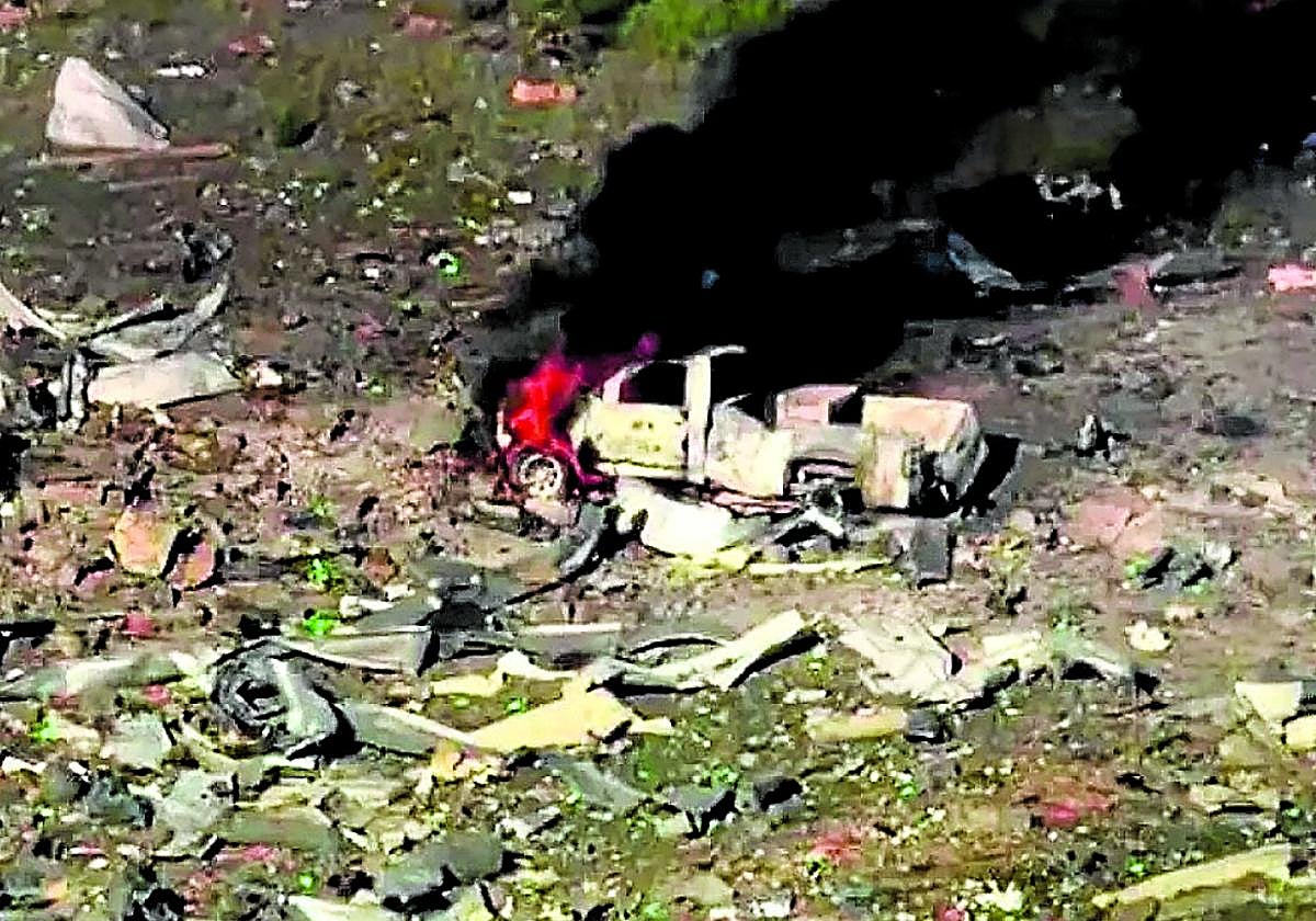 El lugar quedó como «una zona de guerra».