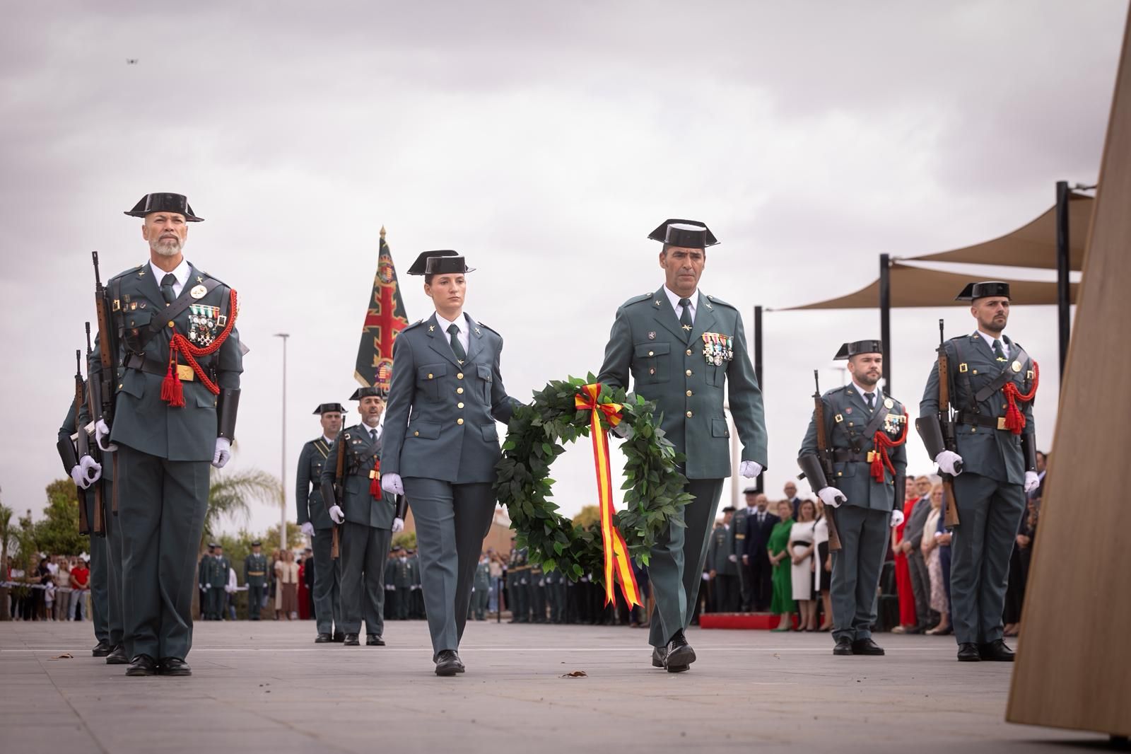 Las mejores fotos del acto en Málaga de la festividad de la patrona de la Guardia Civil