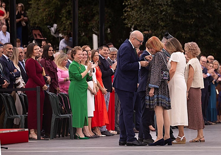 El momento de la entrega de las distinciones.