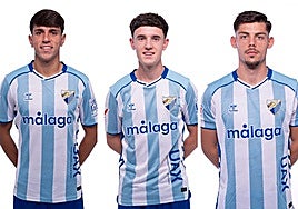 Izan Merino, Aarón Ochoa y Javi Montero.
