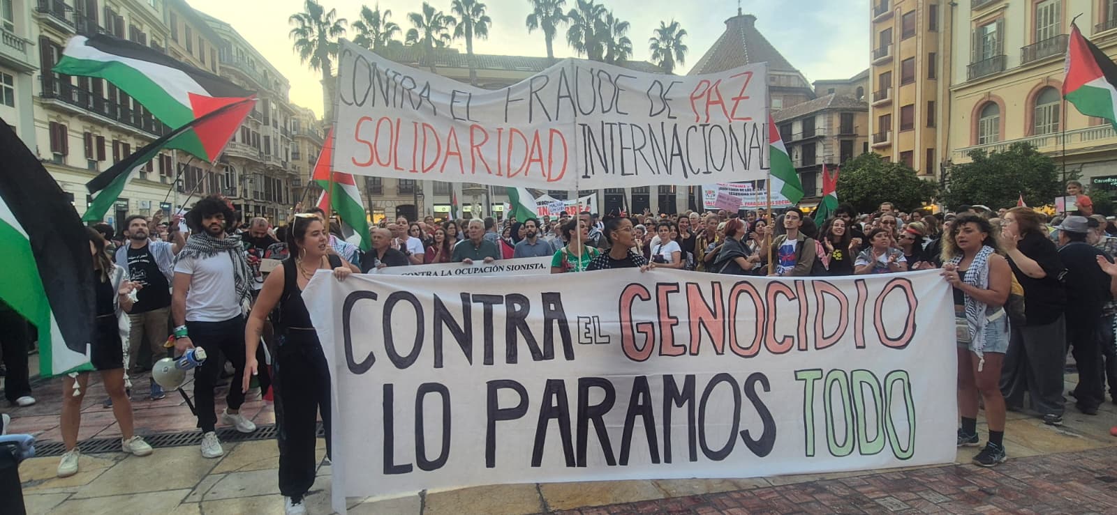 Manifestación por Palestina en Málaga