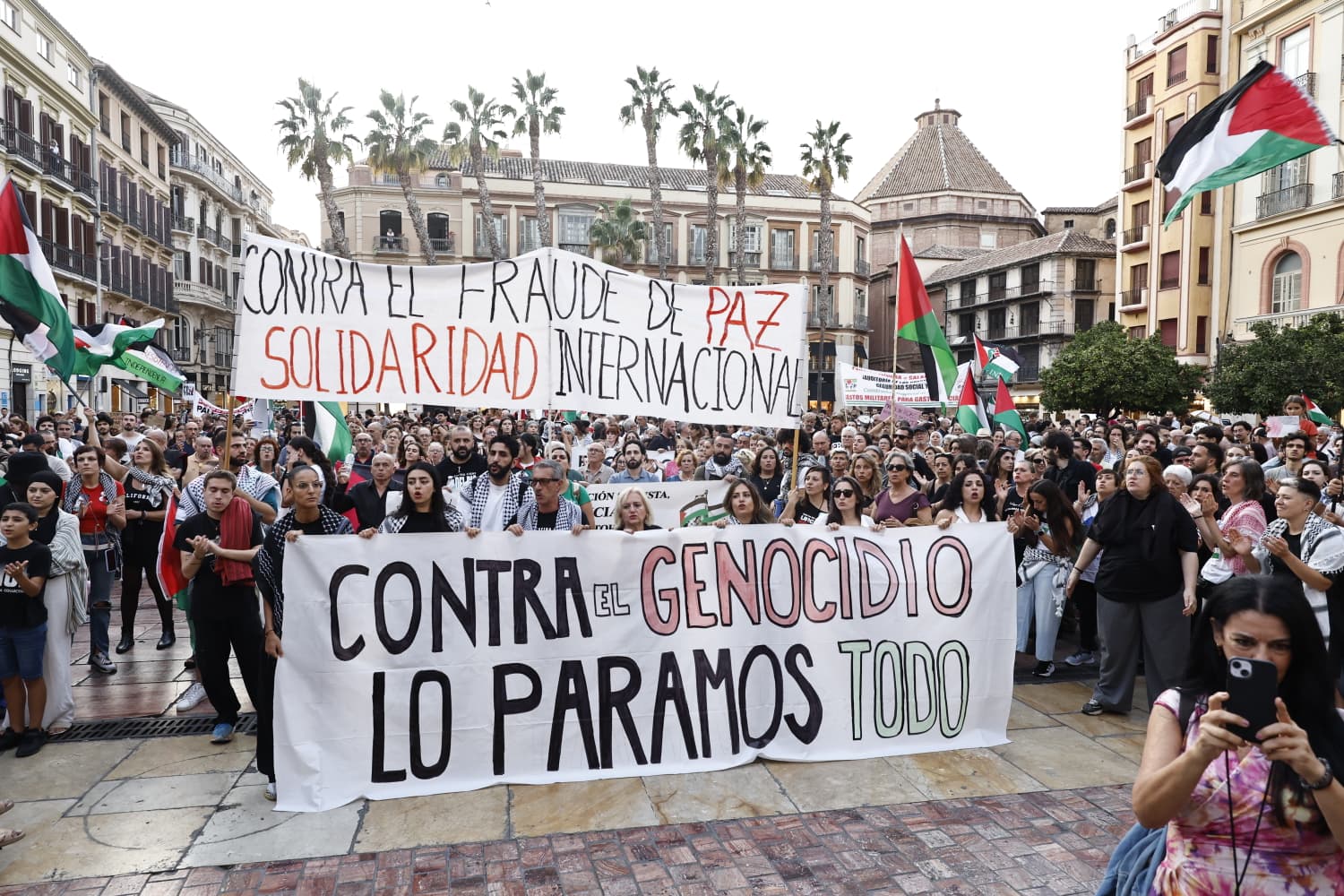 Manifestación por Palestina en Málaga