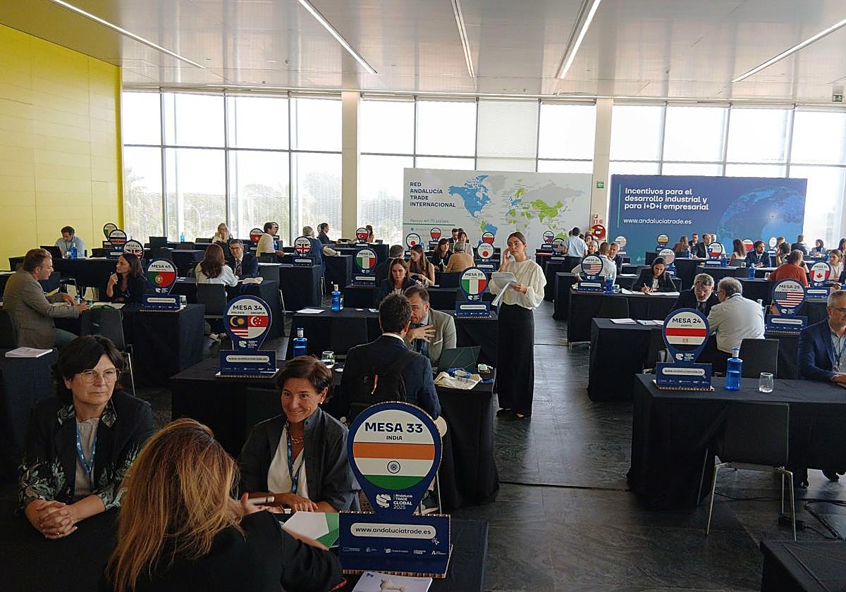 Sala de reuniones de encuentro 'Trade Global' para el fomento de las exportaciones.