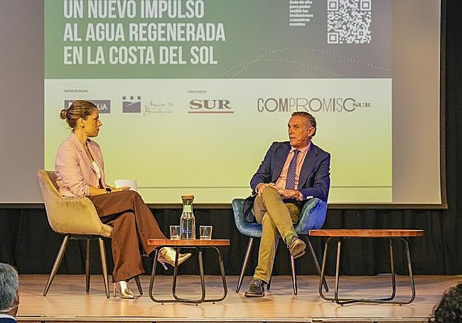 El alcalde de Benahavís, durante la entrevista inicial en el Foro