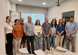 Los miembros de la Red Andaluza de Lucha contra la Pobreza y la Exclusión Social.