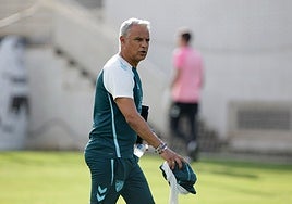 Sergio Pellicer, en el entrenamiento de este viernes.