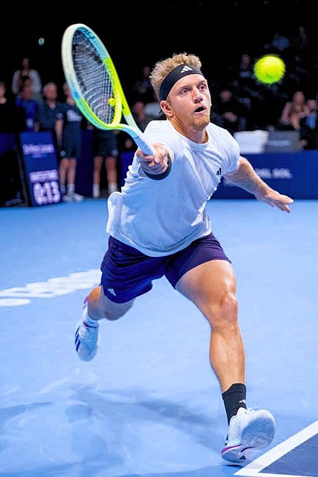 Alejandro Davidovich, en el duelo de este viernes.