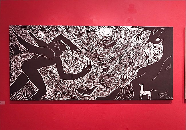 Representación del mito de Ícaro, de Esperanza Romero.