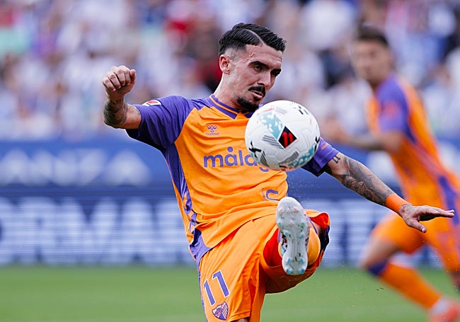 Joaquín, en el duelo de este domingo.