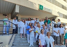 Concentración celebrada el pasado jueves en el centro de salud Alameda-Perchel.