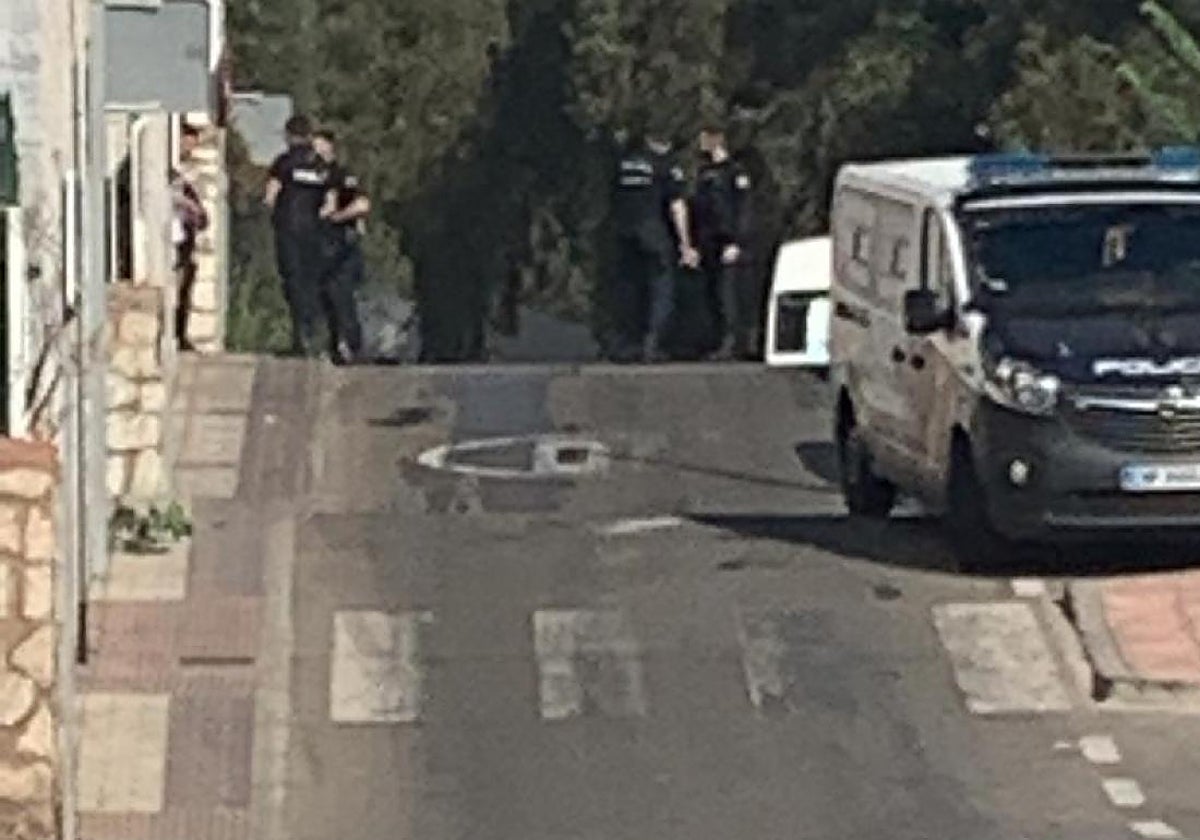 Despliegue policial en La Corta, en una imagen de archivo.