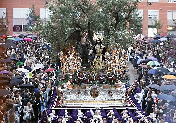 Jesús de la Oración en el Huerto, en su salida del Domingo de Ramos.