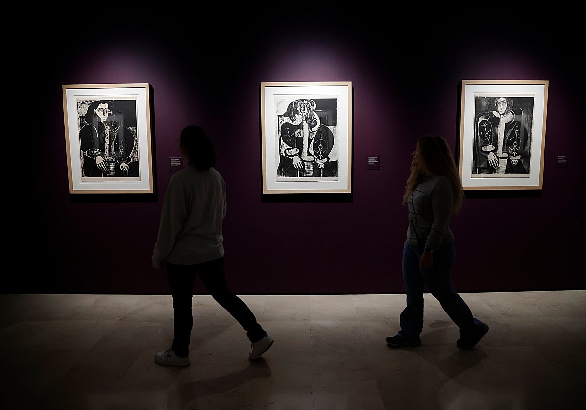 Imagen principal - Cuando Picasso conoció a Françoise: exponen en Málaga sus grabados inspirados en la única mujer que lo dejó