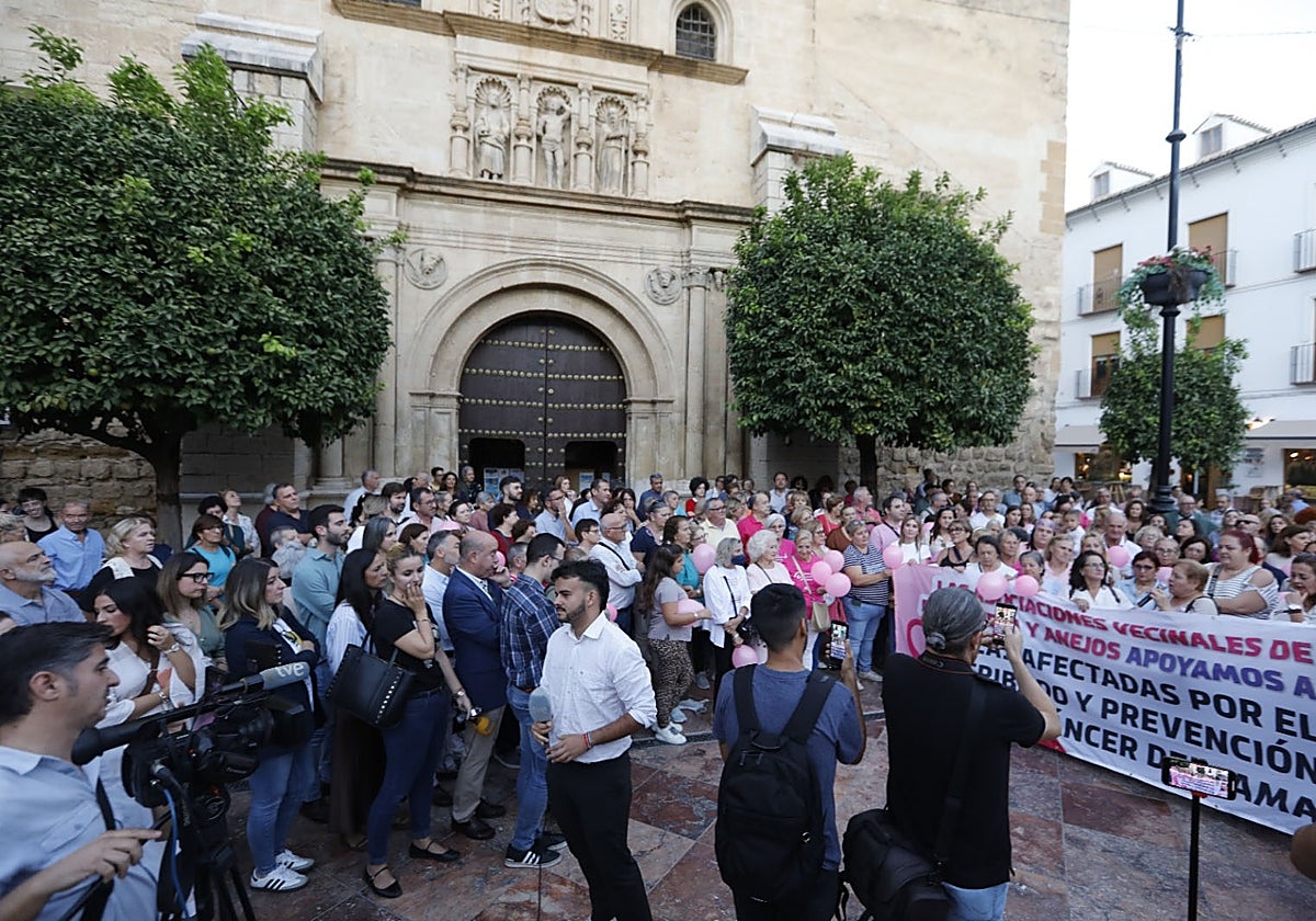 Así estaba la plaza de San Sebastián durante la concentración