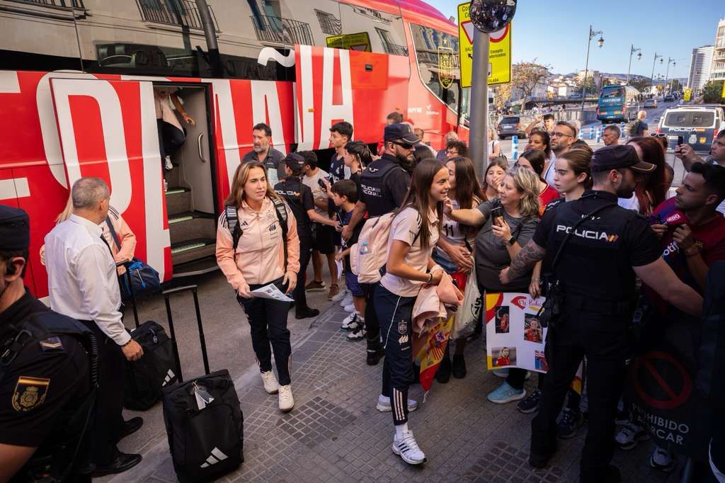 Las fotos de la selección española femenina de fútbol en Málaga