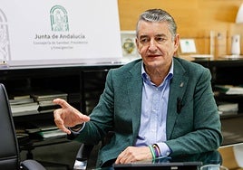 Antonio Sanz, durante la entrevista que concedió a este periódico.