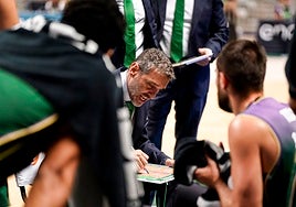 Ibon Navarro, en un encuentro de esta semana.