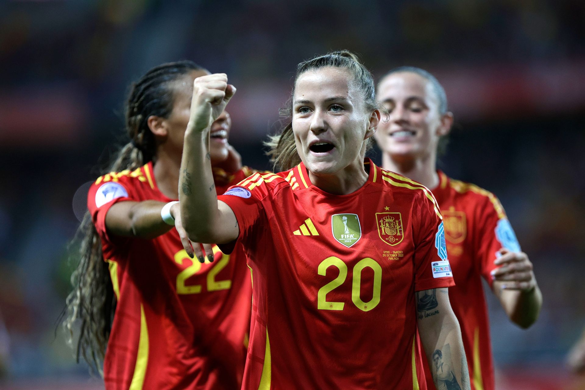 El España-Suecia jugado en Málaga, en imágenes