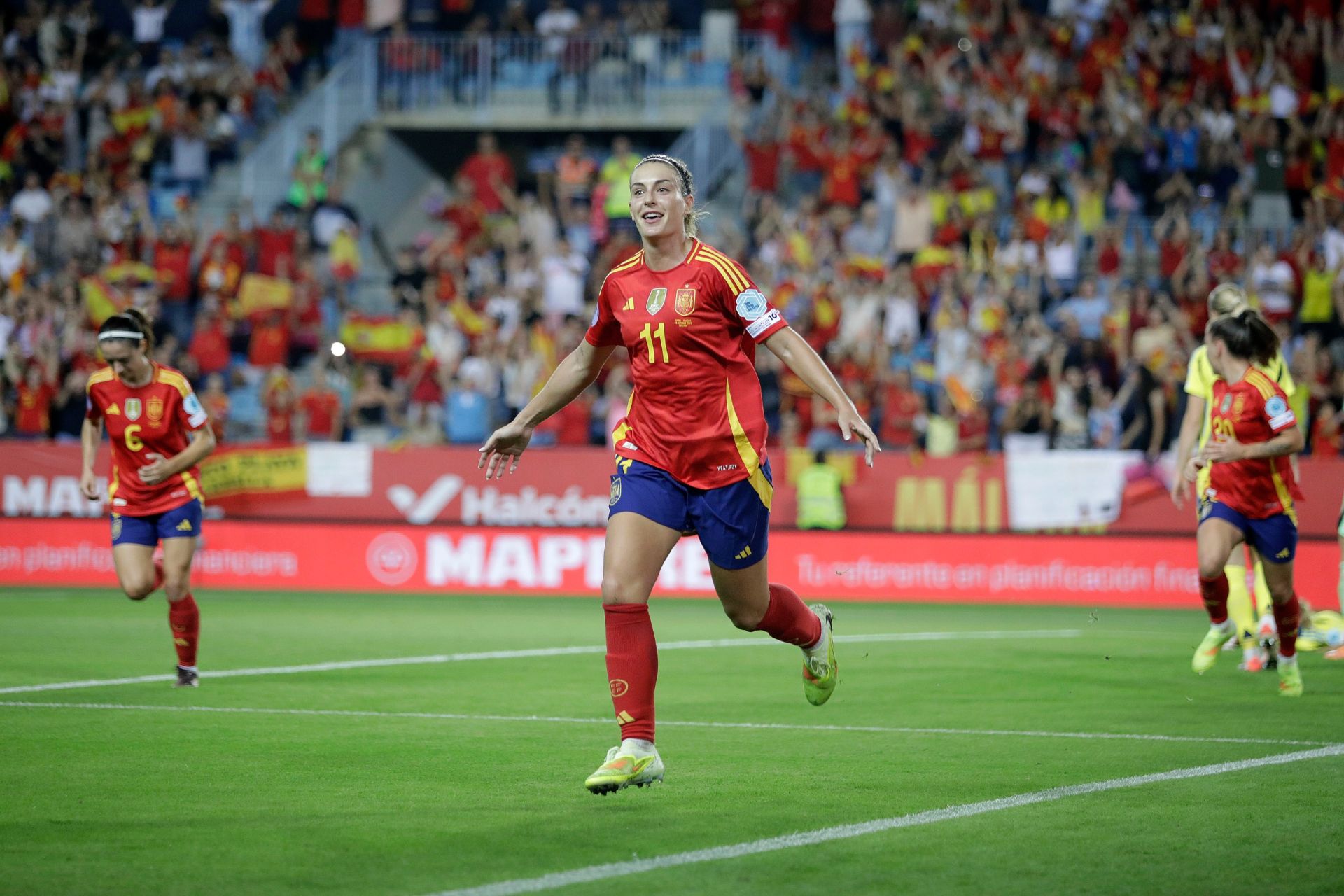 El España-Suecia jugado en Málaga, en imágenes