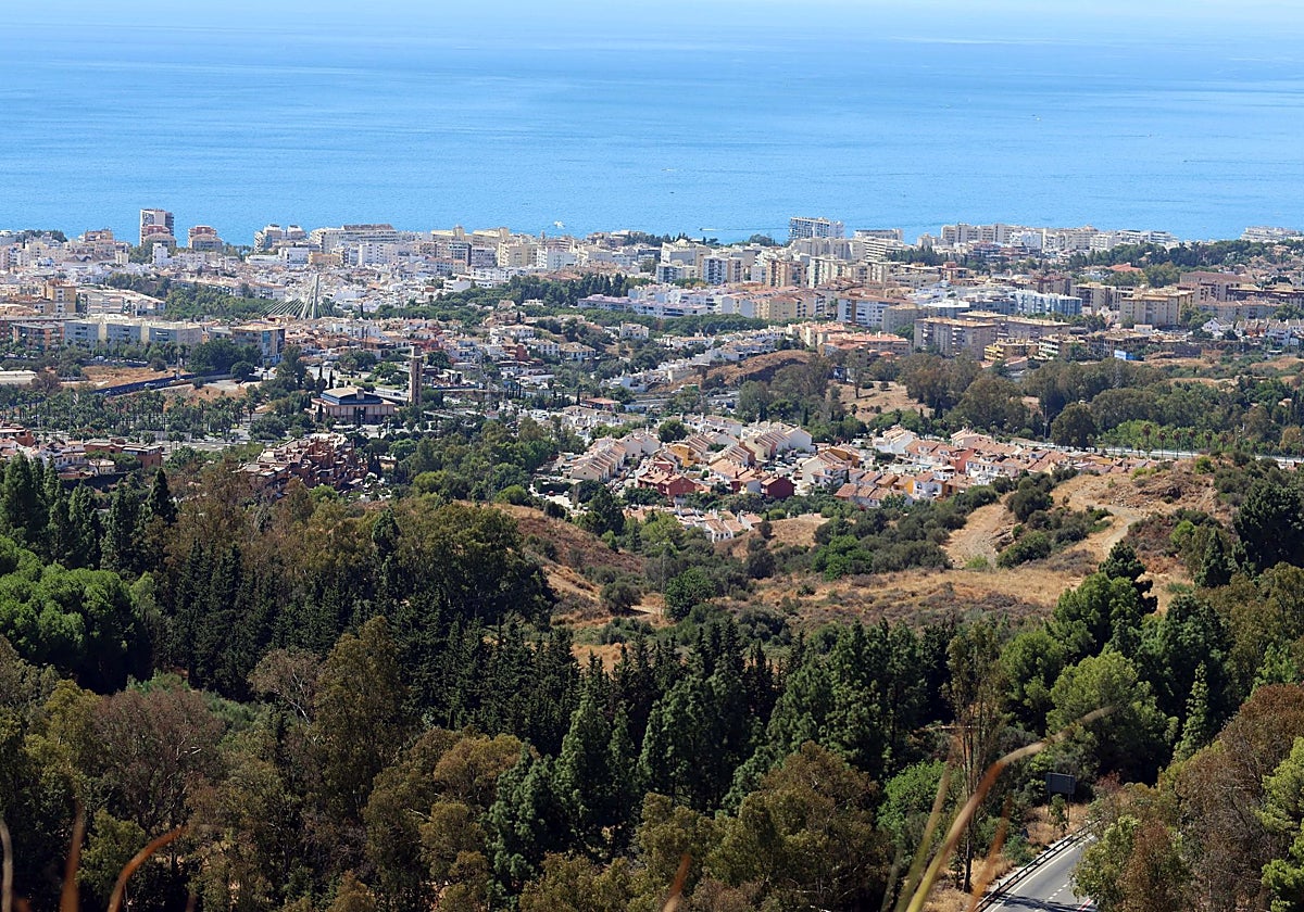 Vista de la finca La Torrecilla, que albergará la Ciudad de la Justicia de Marbella.