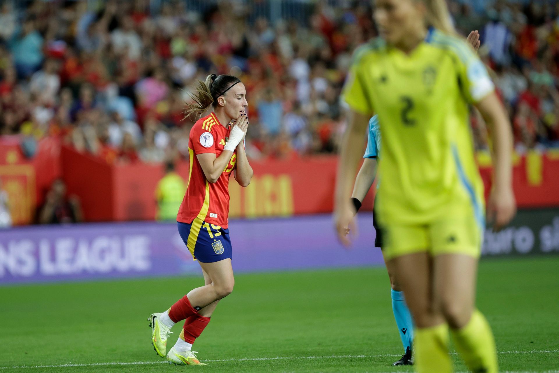 El España-Suecia jugado en Málaga, en imágenes