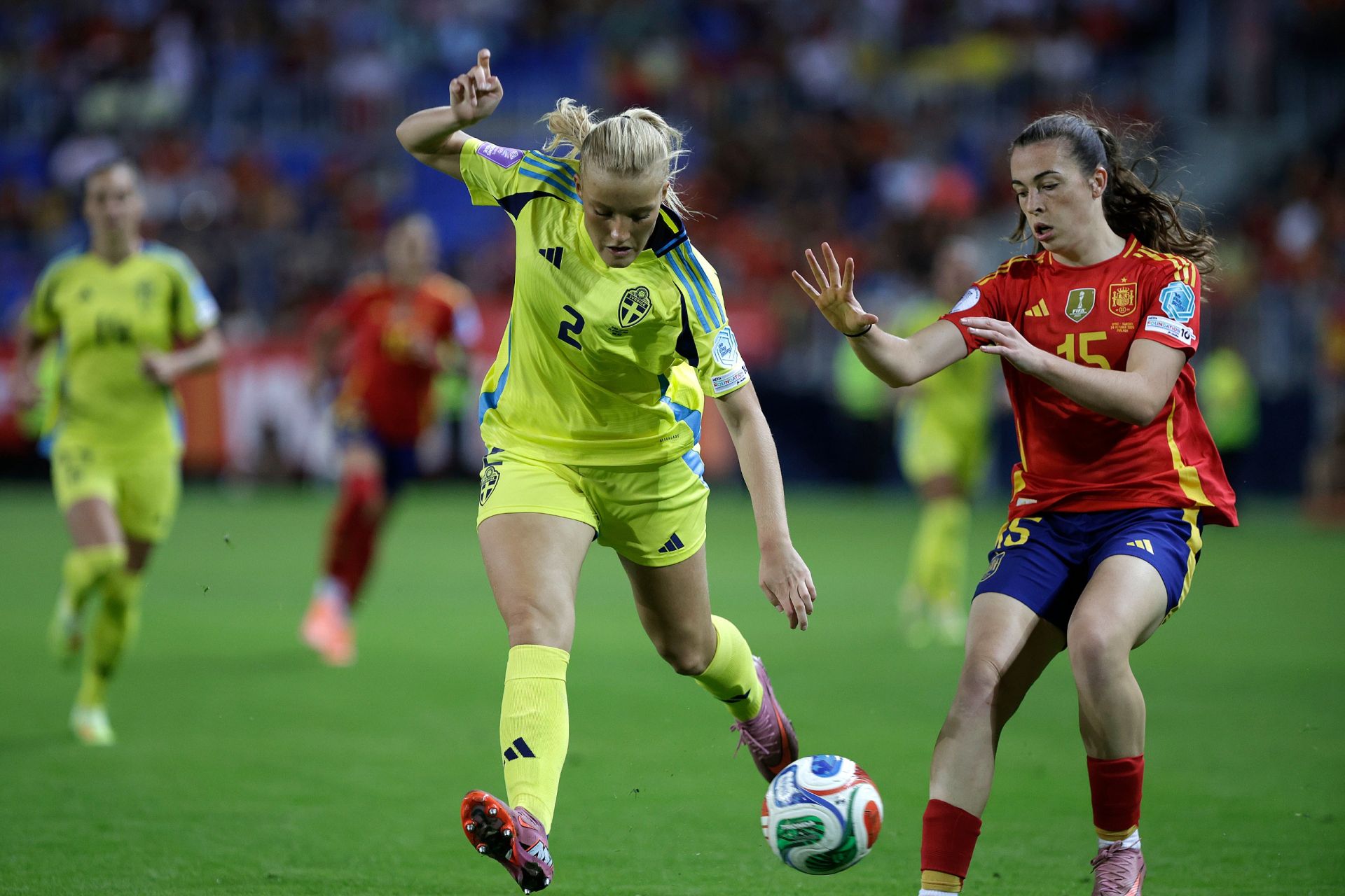 El España-Suecia jugado en Málaga, en imágenes