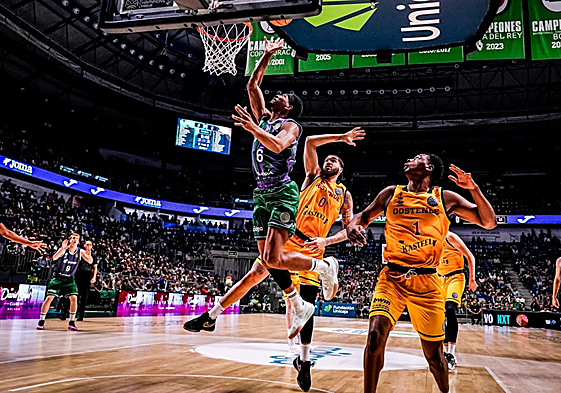 Último partido de BCL entre el Unicaja y el Oostende, el pasado 2024 en el Carpena.