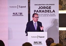 Antonio Pulido, presidente de la Fundación Cajasol, durante su presentación del foro.