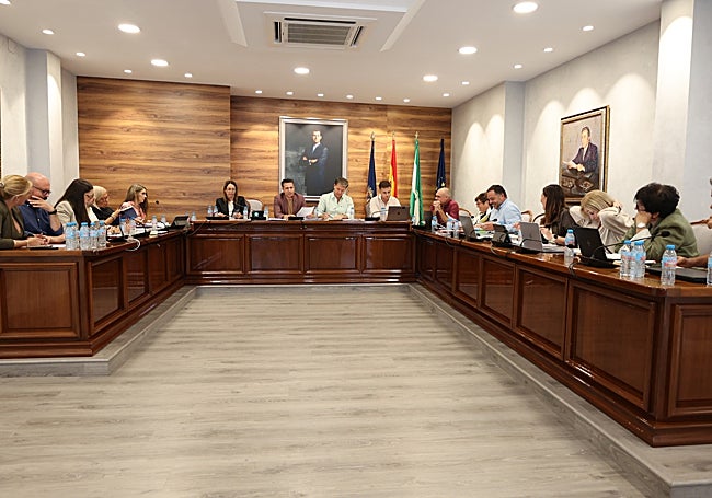 Imagen de la sesión plenaria celebrada este lunes en Torrox.