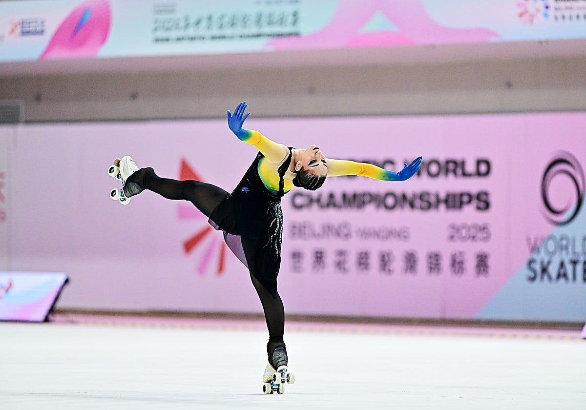 Natalia Baldizzone, en el Mundial de Pekín.