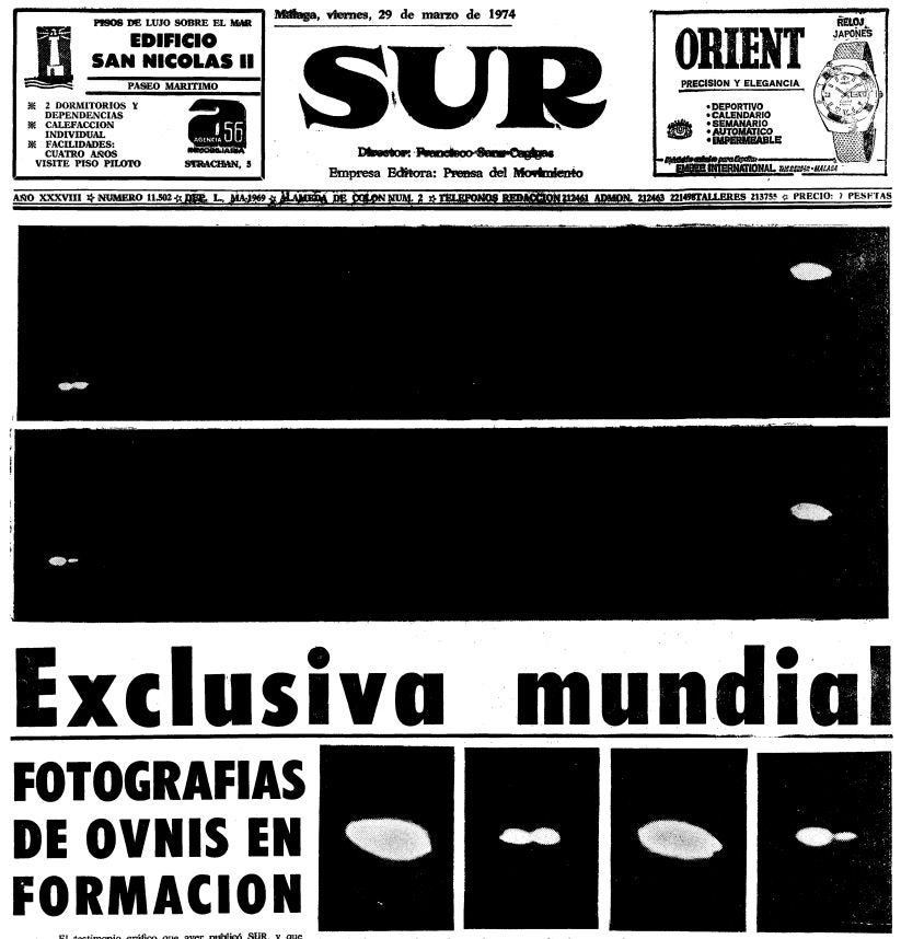 La exclusiva mundial de unos misteriosos ovnis sobre Málaga