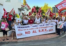 Imagen de una protesta contra el ERE.