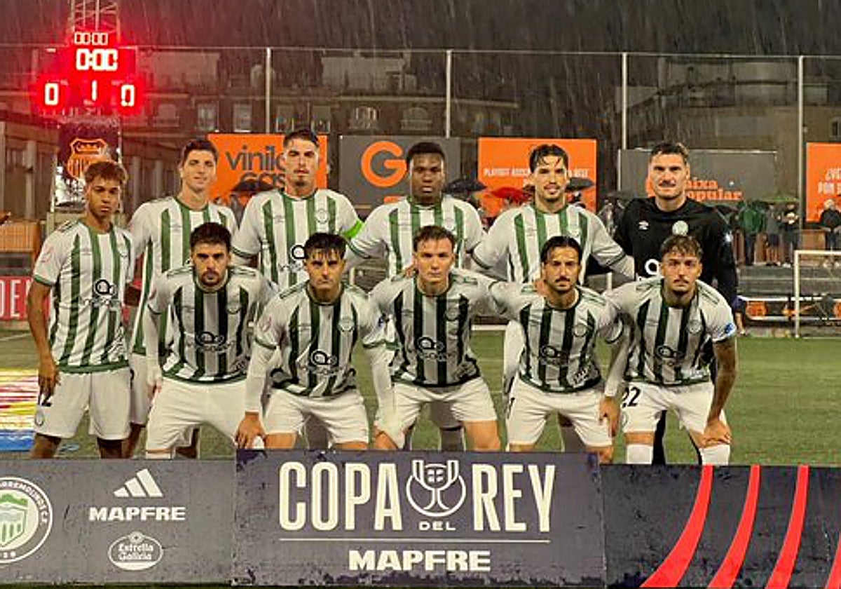 El once inicial del Torremolinos este miércoles.