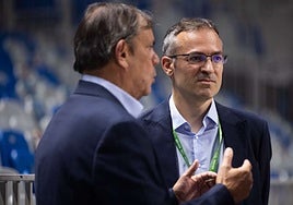 Juanma Rodríguez, director deportivo, y Asier Alonso, secretario técnico.
